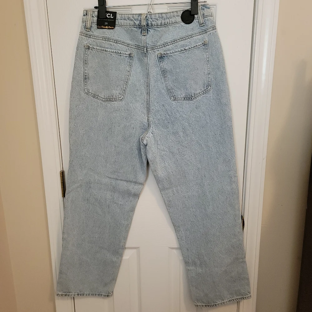 PTCL NWT High Rise Skinny Fit Light Wash Denim Jeans Size 29 - Picture 3 of 7
